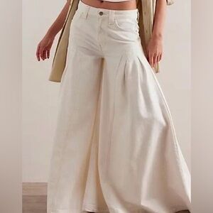 Free People Pandora wide flare White Women's Jeans